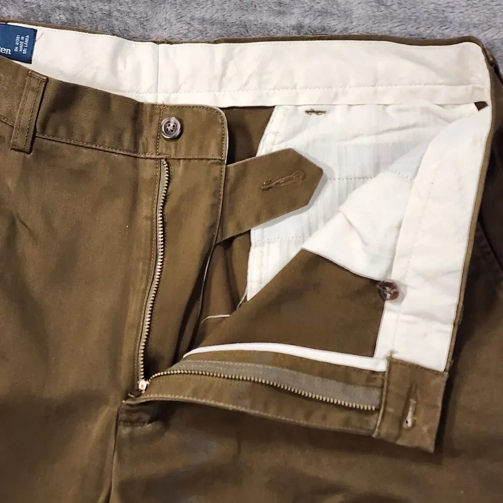 Polo Ralph Lauren Preston Pant Brown Khaki 36x30 Straight Leg Chino Cotton NEW - Picture 4 of 12
